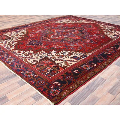 Burhamedin One-of-a-Kind Rectangle 8'6" X 10'4" 1960s Wool Area Rug Red | Wayfair North America