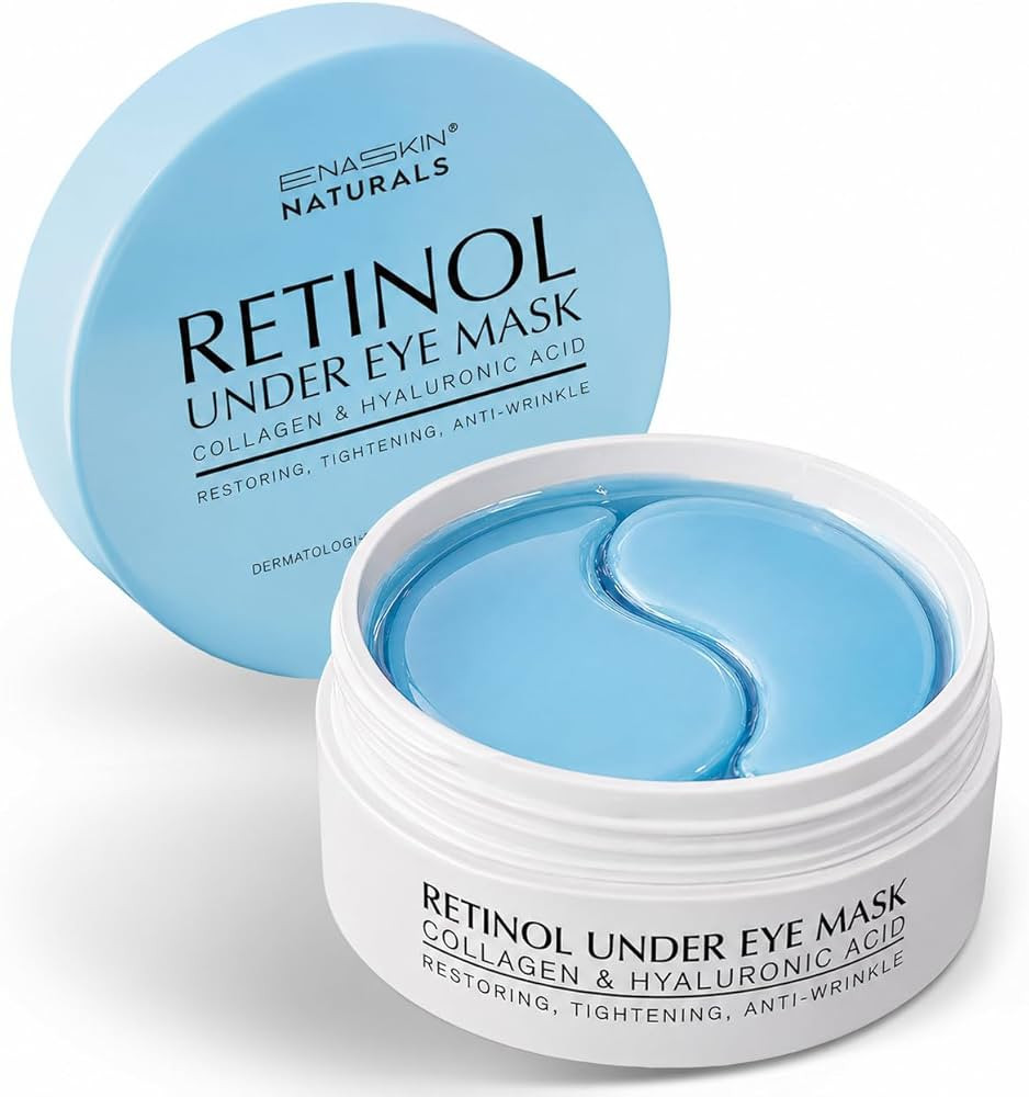 Enaskin Naturals Under Eye Patches for Dark Circles: 30 Pairs Retinol Collagen Eye Gels Mask - Re... | Amazon (US)