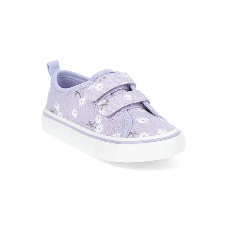Wonder Nation Toddler Girls Canvas Skate Sneakers | Walmart (US)