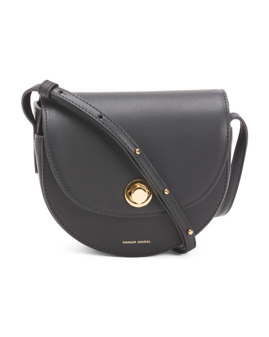 Made In Italy Leather Mini Saddle Bag | TJ Maxx