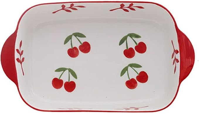 8 x 5 Inch Ceramic Oven to Table Bakeware Dinner Plate, for Oven Roasting Lasagna Pan Cheese Bake... | Amazon (US)