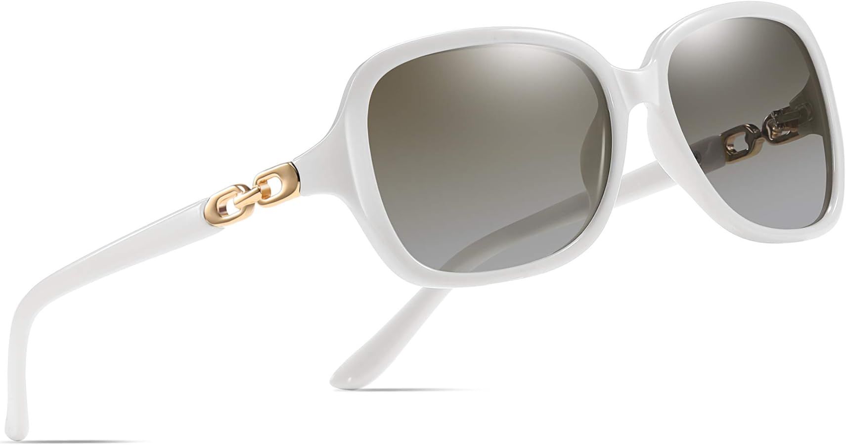 Polarized Oversized Sunglasses Womens Trendy Classic Driving Sun Glasses Ladies Sunglasses, with ... | Amazon (US)