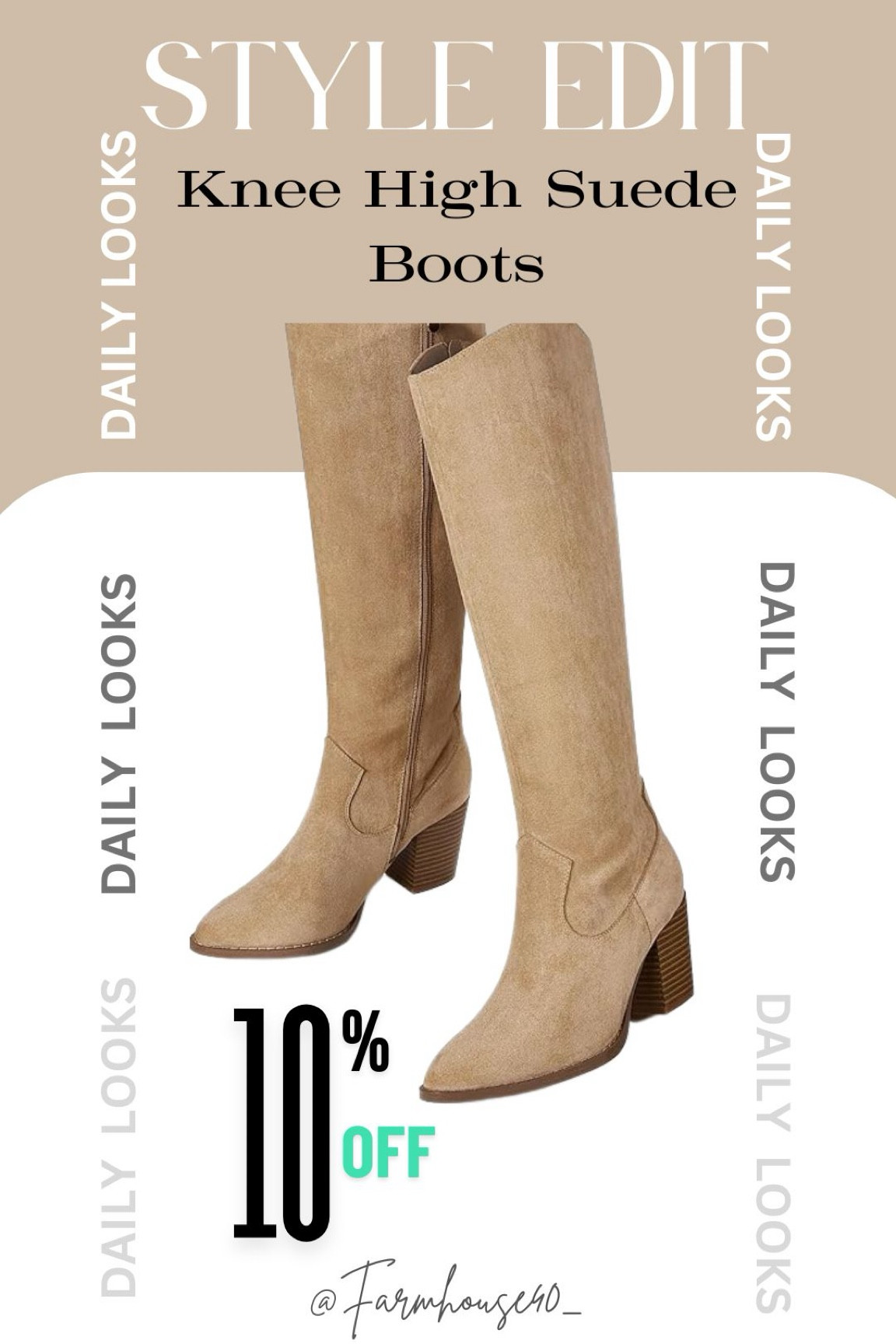 10% OFF SALE‼️ Get these  great Knee High Suede Boots while on sale. Very comfortable and the stacked heel height is very comfortable and attractive. I bought my regular size/more colors available👢🍂

#boots #falloutfits #salealert #DayeNightOutfit #bootseason 

#LTKSaleAlert #LTKFindsUnder100 #LTKStyleTip