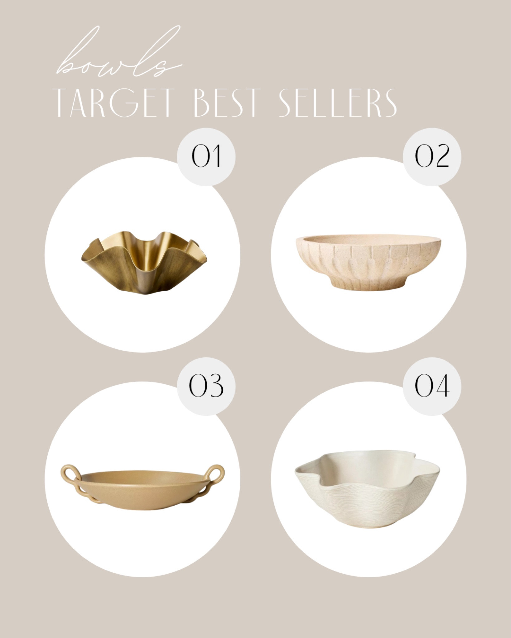 Target best sellers - bowl edition!

#LTKStyleTip #LTKHome #LTKFindsUnder50