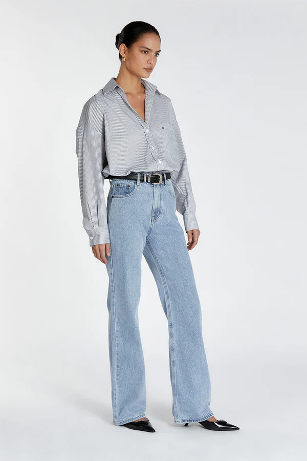 ALEXA BLUE HIGH RISE STRAIGHT JEAN | DISSH
