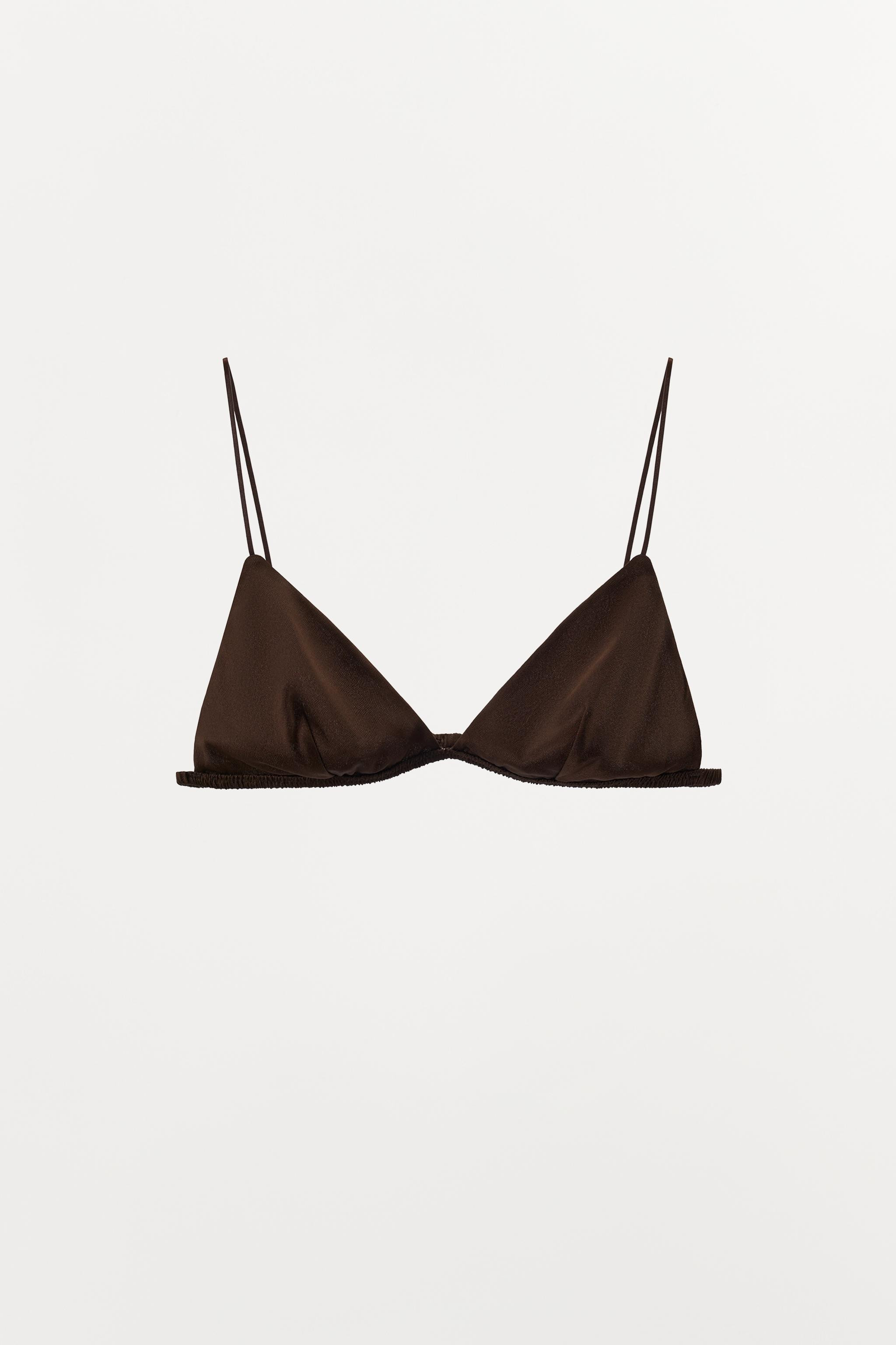 TRIANGLE BRALETTE WITH SILK | Zara US