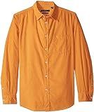 French Connection Men's Long Sleeve Corduroy Button Down Shirt, CALLUNA Yellow Cord, S | Amazon (US)