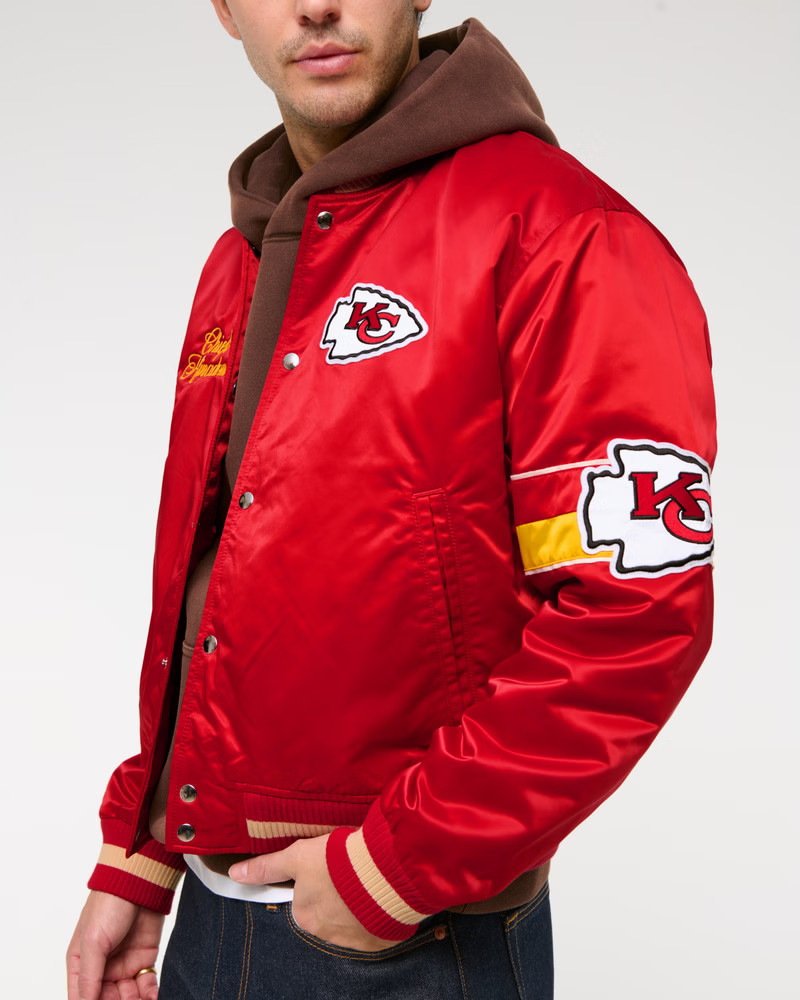 Kansas City Chiefs Varsity Bomber Jacket | Abercrombie & Fitch (US)