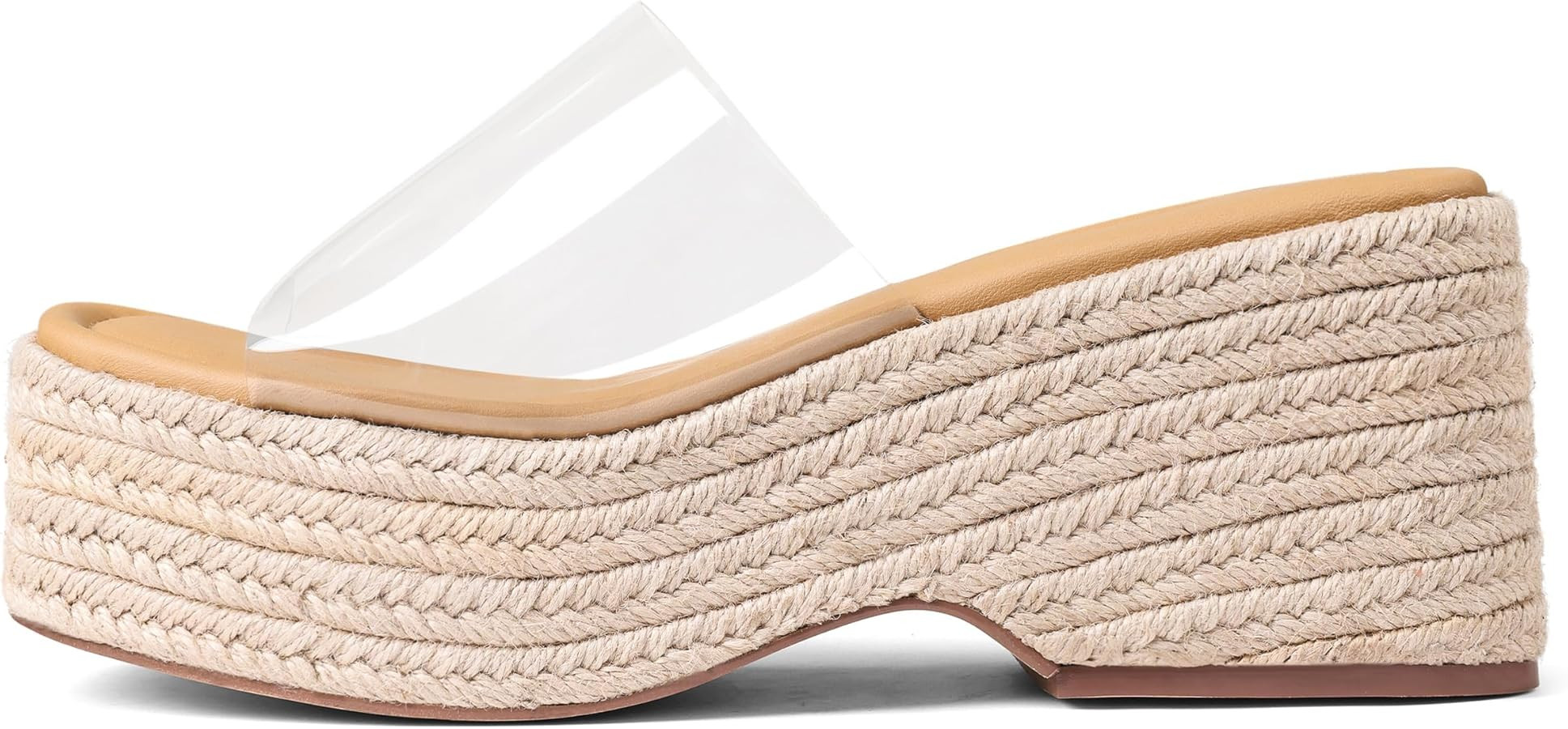 Platform Slip on Espadrille Sandals for Women Summer Wedges Slides -Flatform, Open Toe, Bohemia, ... | Amazon (US)