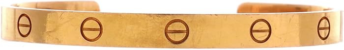 Amazon.com: Cartier, Pre-Loved Love Cuff Bracelet 18K Rose Gold, Rose Gold : Amazon Luxury | Amazon (US)