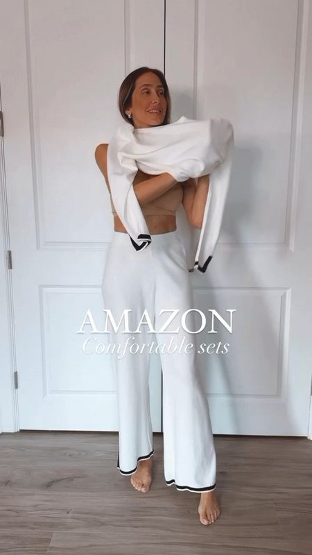 Amazon sets that are perfect are perfect for a casual chic look and also for lounging. They run tts. I am wearing a size small.

#LTKfindsunder50 #LTKstyletip #LTKover40