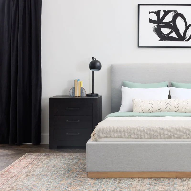 Grounded Upholstered Wood Base Bed | Wayfair North America