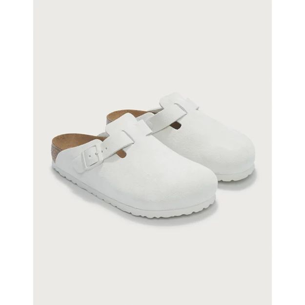Birkenstock Suede Boston Mules | Shoes, Boots & Trainers | The  White Company | The White Company (UK)