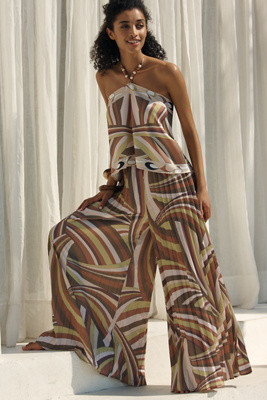 BLITHE Scarf Wide-Leg Pants | Anthropologie (US)