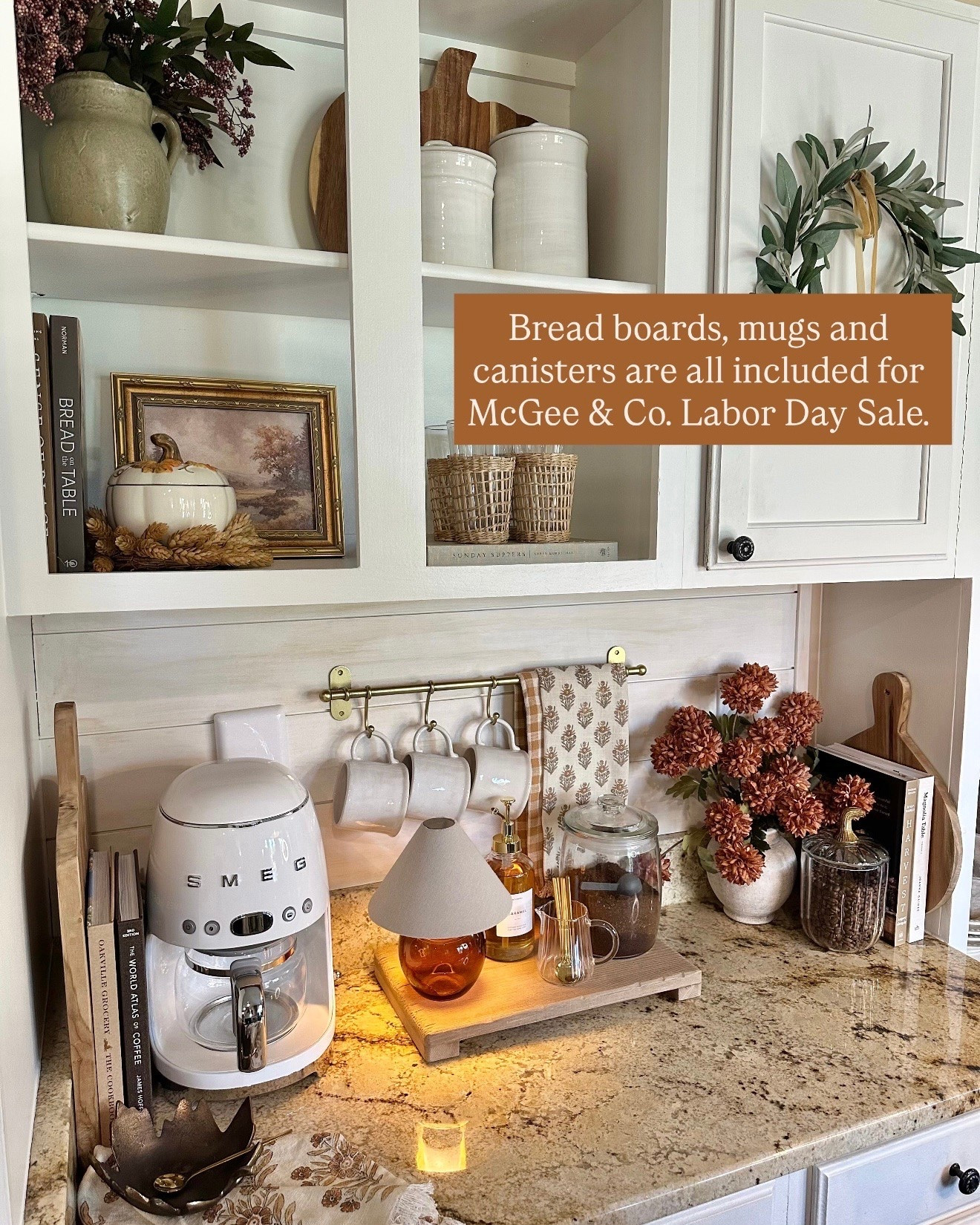 McGee & Co. Labor Day Sale 🤎 The McGee & Co. Labor Day Sale is here, and so many beautiful home favorites are included! Bread boards, mugs, canisters and more are all on sale—perfect for adding those warm, collected details that make a space feel extra cozy. I love how these pieces mix right into my coffee bar and kitchen shelves for an easy seasonal refresh. 🍂

#LTKSaleAlert #LTKHome #LTKFinds #McGeeAndCo #LaborDaySale #HomeDecor #KitchenDecor #KitchenFavorites #CoffeeBar #CoffeeBarDecor #ShelfStyling #FallHome #FallDecor #CozyHome #HomeFavorites #NeutralHome #KitchenInspo

#LTKSeasonal #LTKSaleAlert #LTKHome