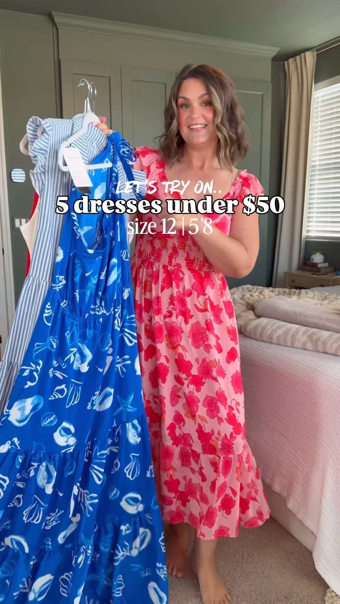 5 summer dresses under $50
Pink floral, large
Black & white, large
Blue print, large (need a medium)
Striped, large
Red, large

Size 12, midsize, summer outfit, summer dress, workwear, graduation party, party dress, vacation dress

#LTKstorytime #LTKMidsize #LTKootd
