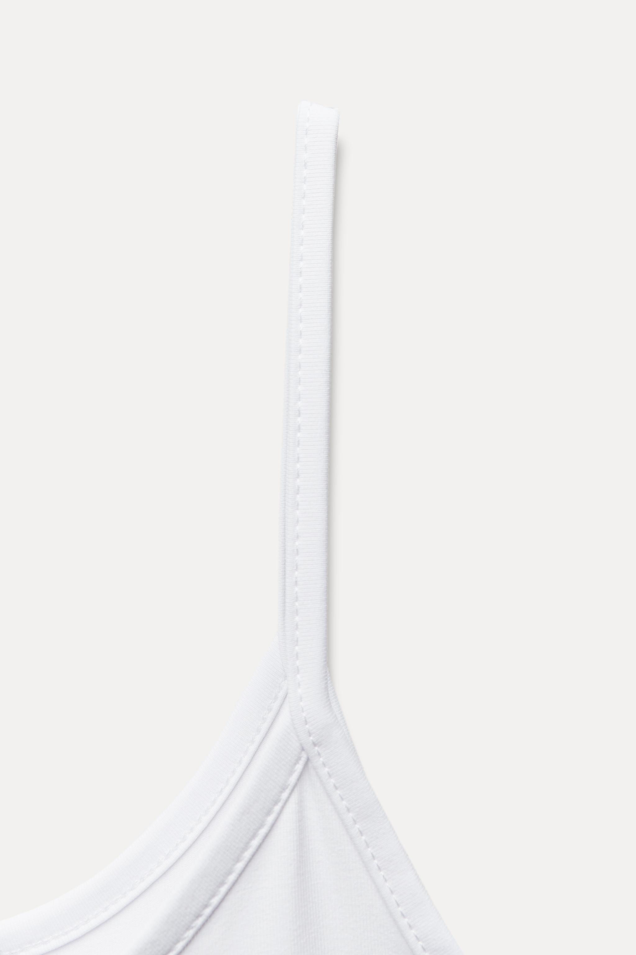 POLYAMIDE SLIM STRAP T-SHIRT | Zara UK