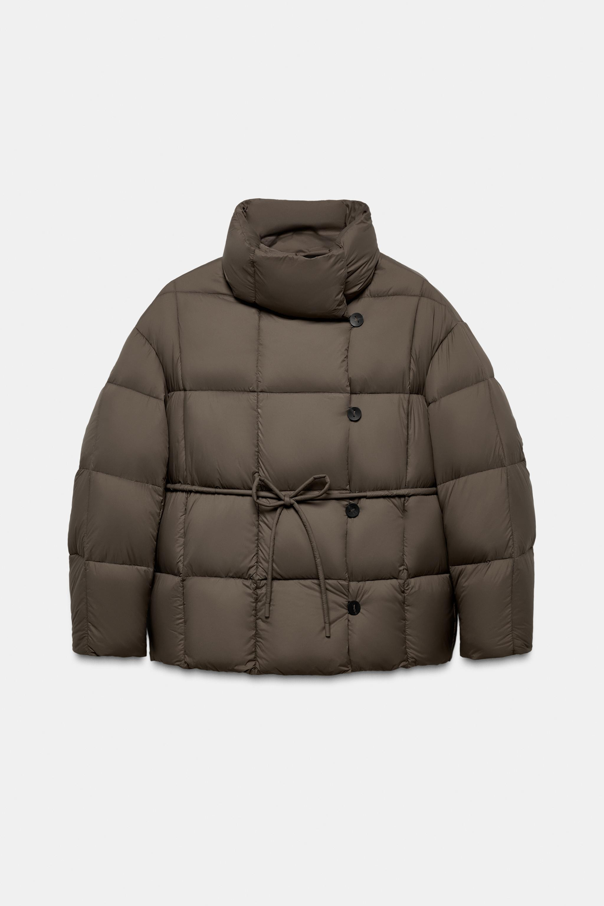 SHORT BELTED PUFFER COAT ZW COLLECTION | Zara US