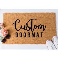 Custom Doormat, Custom Welcome Mat, Personalized Doormat, Housewarming Gift, Personalized Mat, Custom Door Mat, Doormat, Farmhouse Decor | Etsy (US)