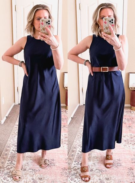 Cute slip dress from Walmart. The fabric is nice and thick. Great for church or work with a blazer over. Wearing size small. 




Workwear, work outfit, church outfit

#LTKSeasonal #LTKover40 #LTKworkwear