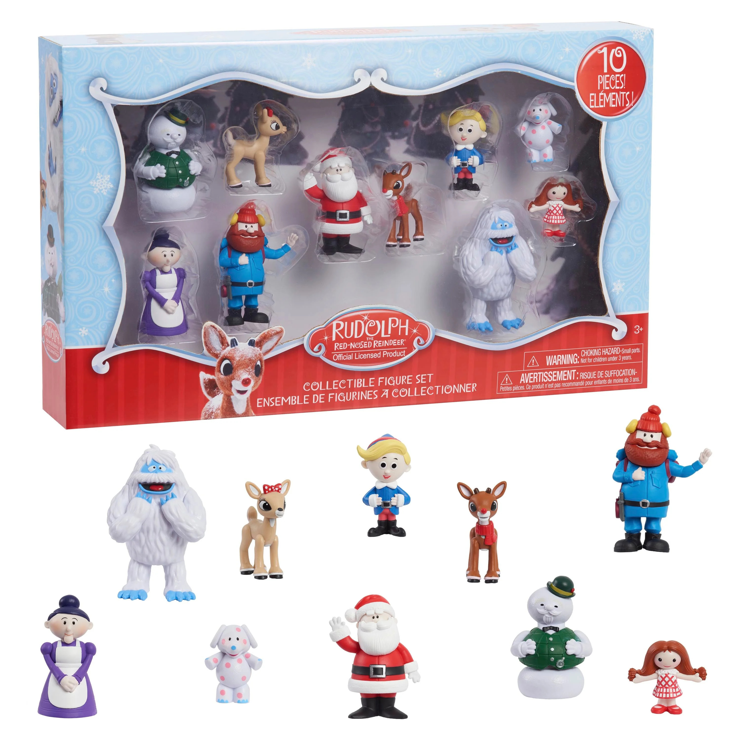 Rudolph The Red-Nosed Reindeer® 10-Piece Figure Set, Multiple Characters, Kids Toys Ages 3+ - Wa... | Walmart (US)