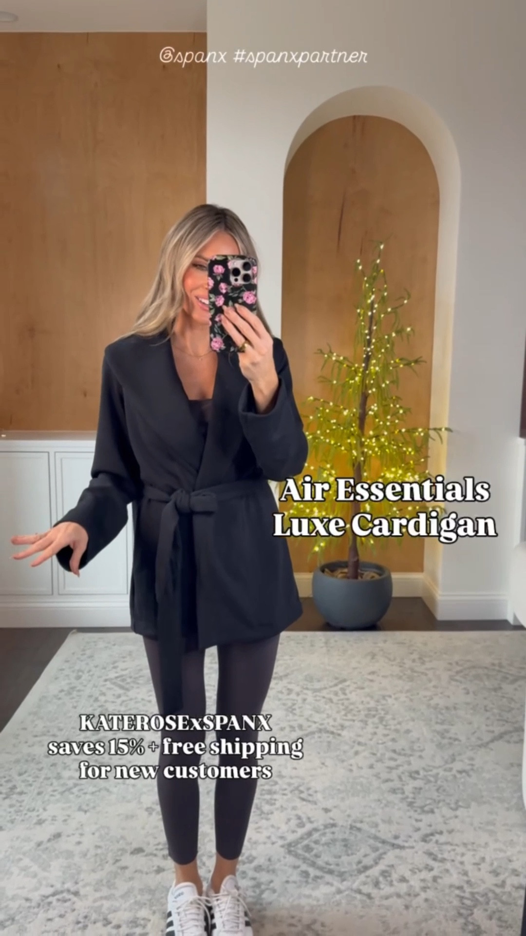 @spanx new arrivals! Use code KATEROSExSPANX to save 15% plus free shipping for new customers 

Gorgeous new air essentials luxe collection - comes in multiple colors and styles. Wearing crewneck sweatshirt (sized up to small) and barrel sweatpants (xs petite)

Air essentials luxe cardigan is such a nice gift - perfect for travel or an elevated casual outfit. 4 colors - wearing size small

Booty boost luminara leghjngs - beautiful sheen detail - grab the matching tank for an elevated workout set! Comes in full length or 7/8 length. Wearing xs in both

#spanxpartner

Follow my LTK @roseykatestyle on the @shop.LTK app to view this post and get my exclusive app-only content!

#liketkit #LTKHoliday
@shop.ltk
https://liketk.it/5Gwnf 

Follow my LTK @roseykatestyle on the @shop.LTK app to view this post and get my exclusive app-only content!

#liketkit  
@shop.ltk
https://liketk.it/5H47R

Follow my LTK @roseykatestyle on the @shop.LTK app to view this post and get my exclusive app-only content!

#liketkit #LTKGiftGuide  #LTKGiftGuide 
@shop.ltk
https://liketk.it/5JdQS

#LTKGiftGuide 

Follow my LTK @roseykatestyle on the @shop.LTK app to view this post and get my exclusive app-only content!

#liketkit #LTKPetite #LTKTravel #LTKPetite #LTKOver40 #LTKSeasonal #LTKPetite #LTKPetite #LTKTravel
@shop.ltk
https://liketk.it/5K45r

#LTKmomlife #LTKPetite #LTKTravel