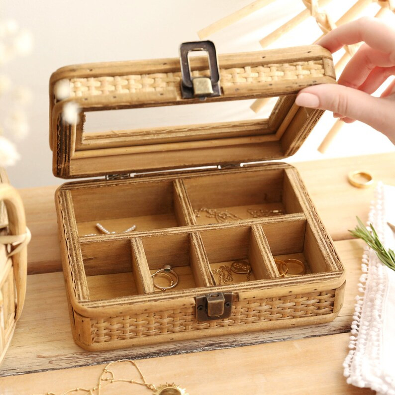 Sass & Belle Rattan Jewellery Box | Etsy (CAD)