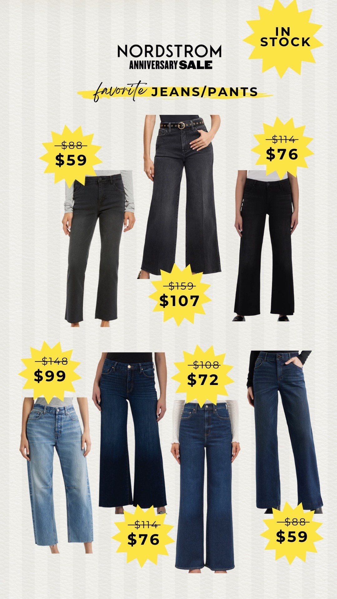 Nordstrom Anniversary Sale
Jeans sell out quick- here are some of our favorites still in stock! 

#LTKSaleAlert #LTKFindsUnder100