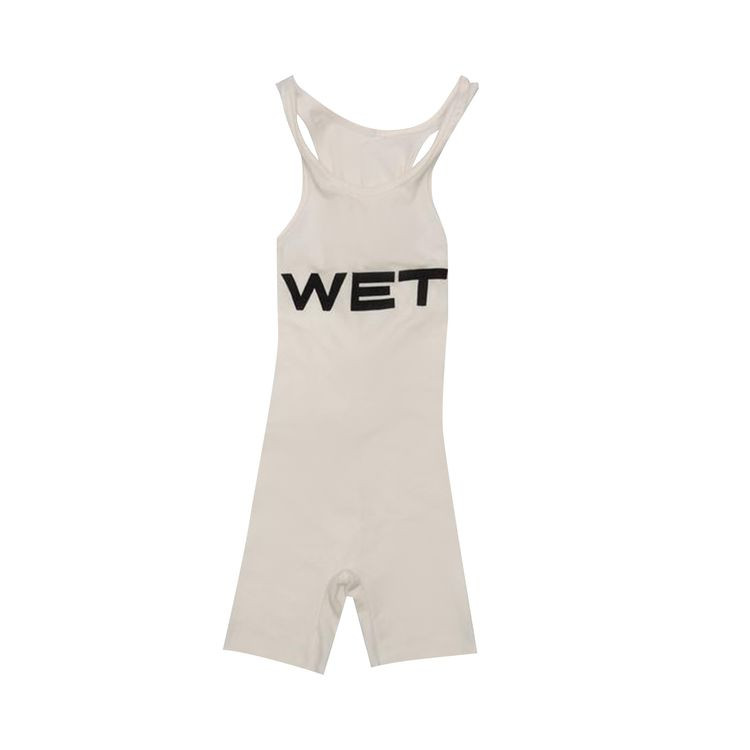 YZY Mowalola Wet Bodysuit 'White' | GOAT