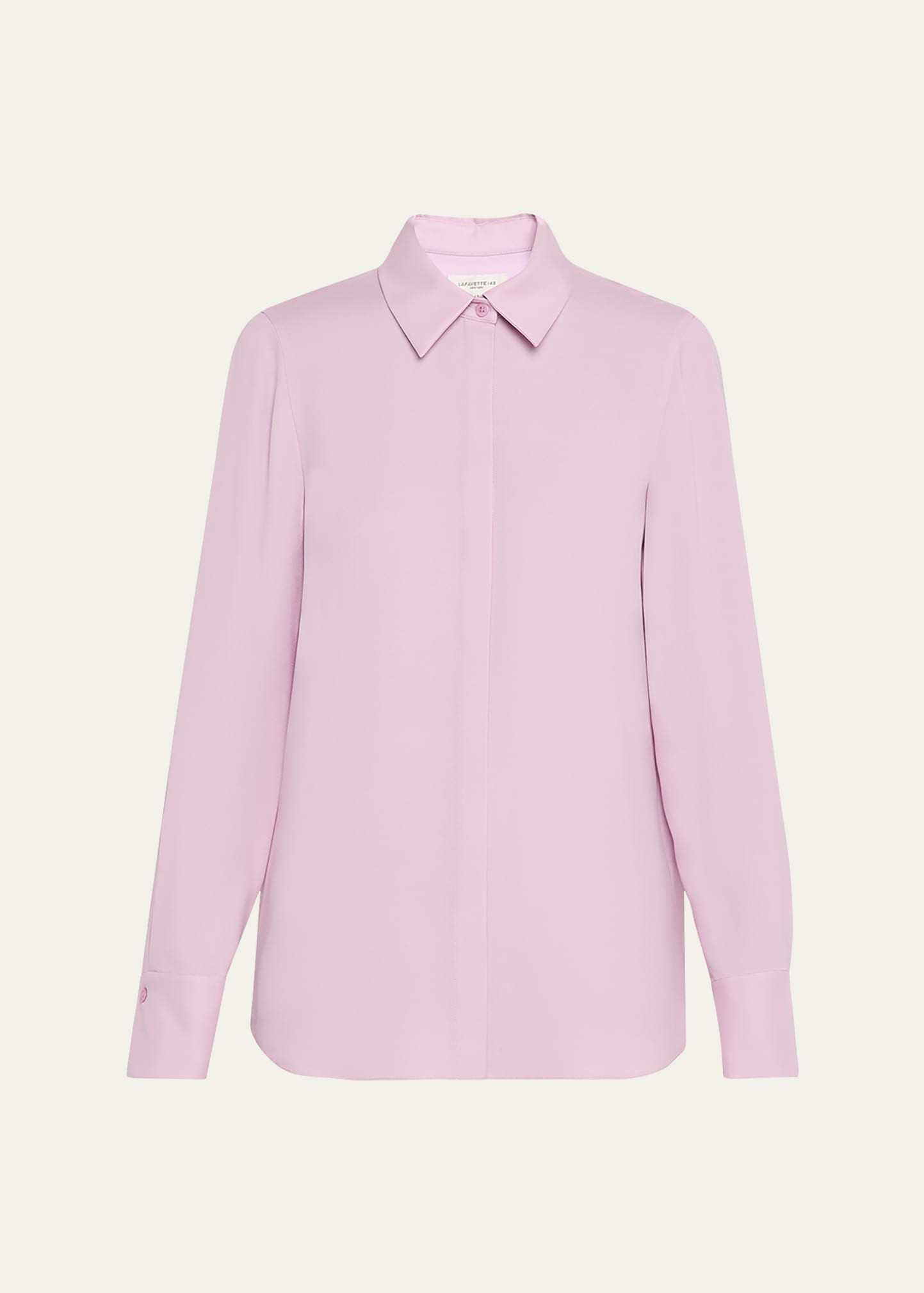 Lafayette 148 New York Scottie Silk Button-Down Blouse | Bergdorf Goodman
