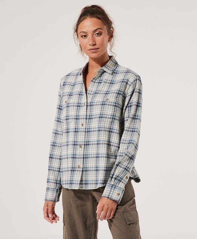 flannel fireside shirt | Pact Apparel