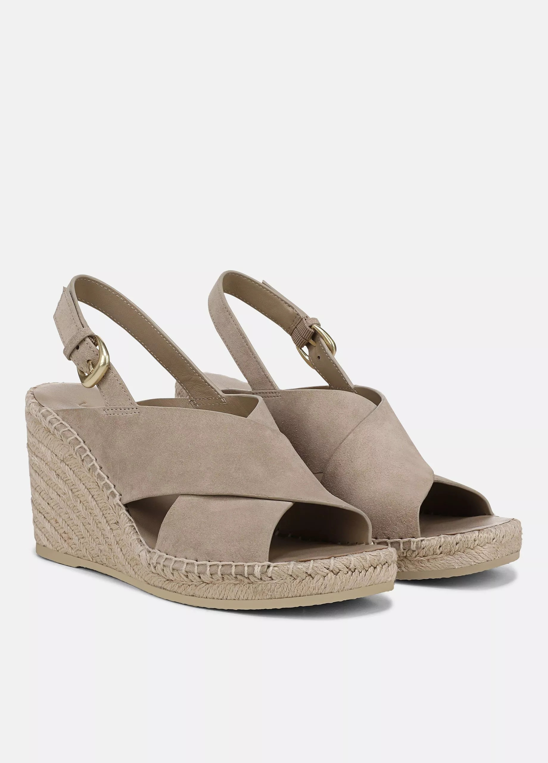 Georgia Suede Espadrille Wedge Sandals | Vince LLC
