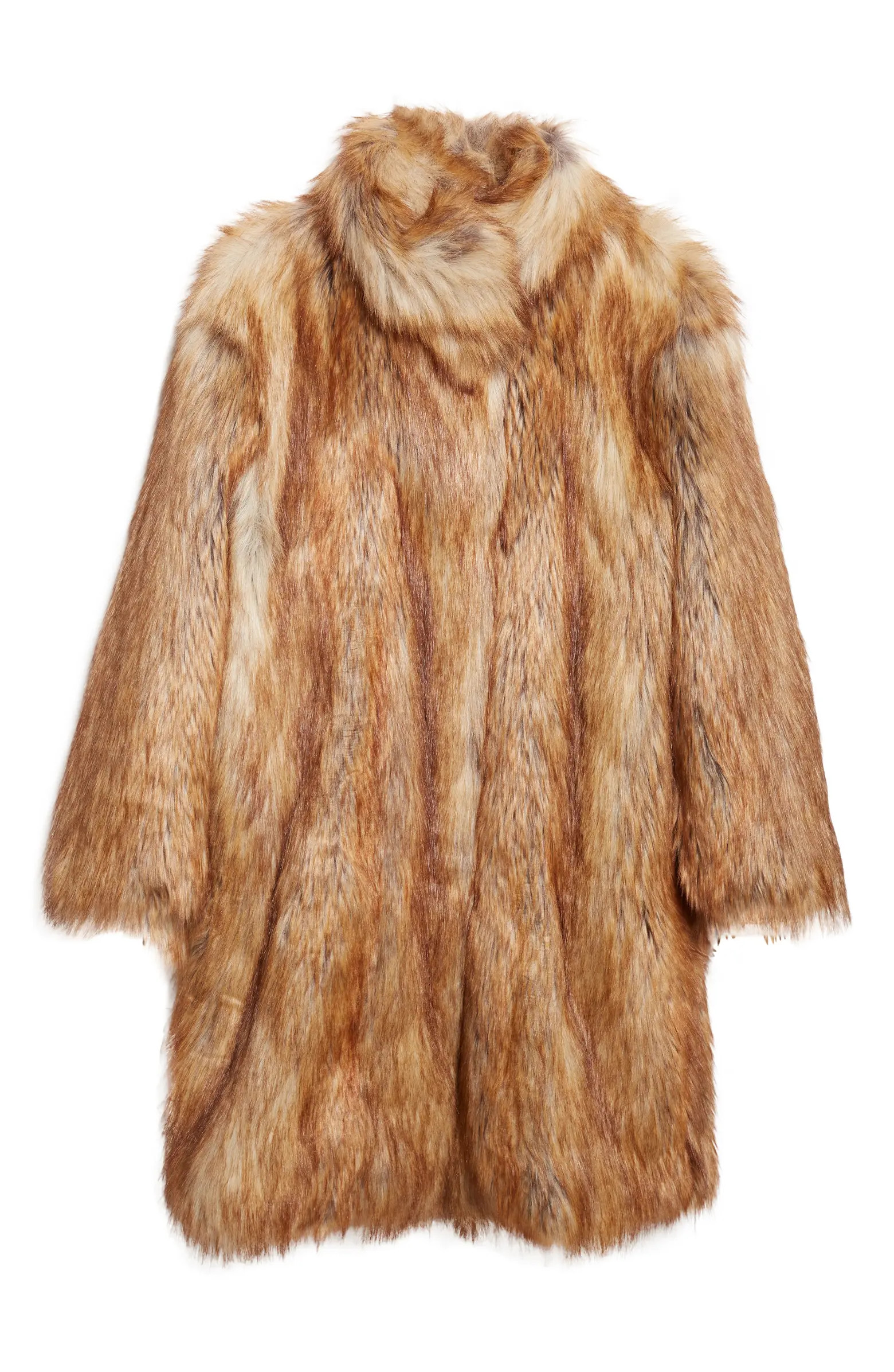 Akris punto Stand Collar Faux Fur Coat | Nordstrom | Nordstrom