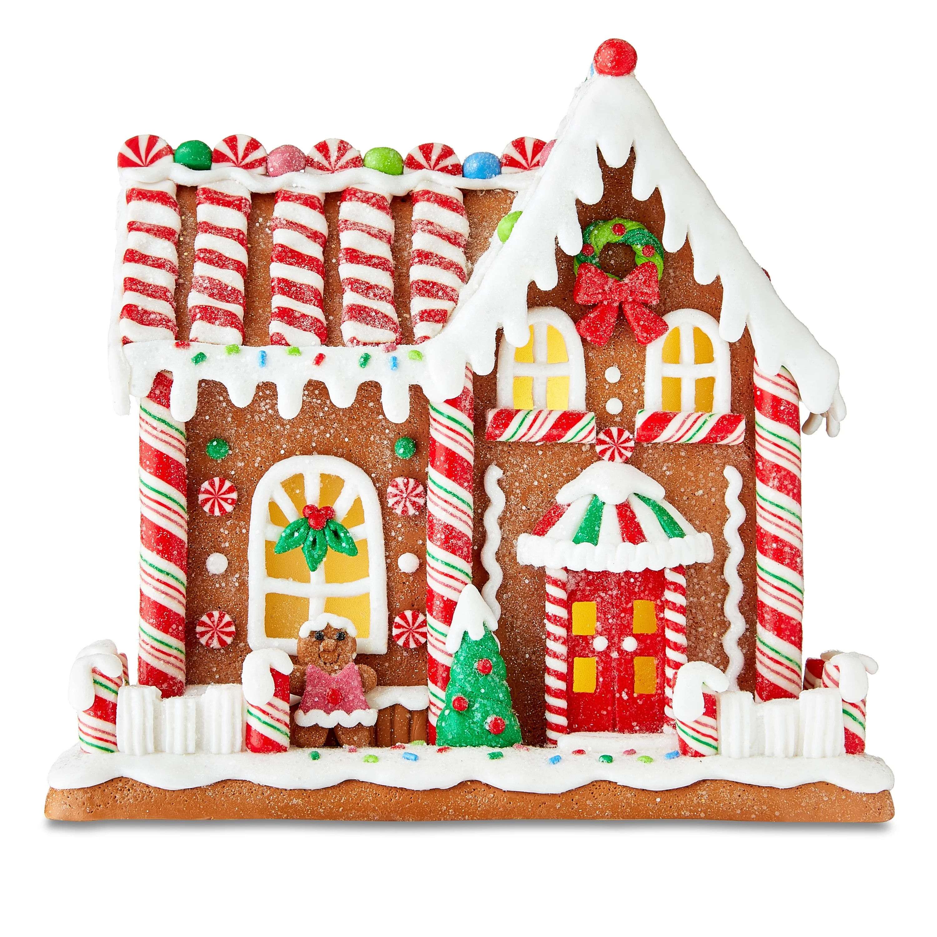 Christmas Village Light-Up Gingerbread House, 8.5 in, by Holiday Time | Walmart (US)