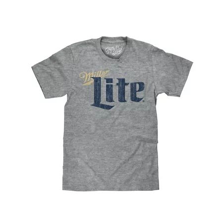 Tee Luv Men s Distressed Miller Lite Beer T-Shirt (XXL) | Walmart (US)
