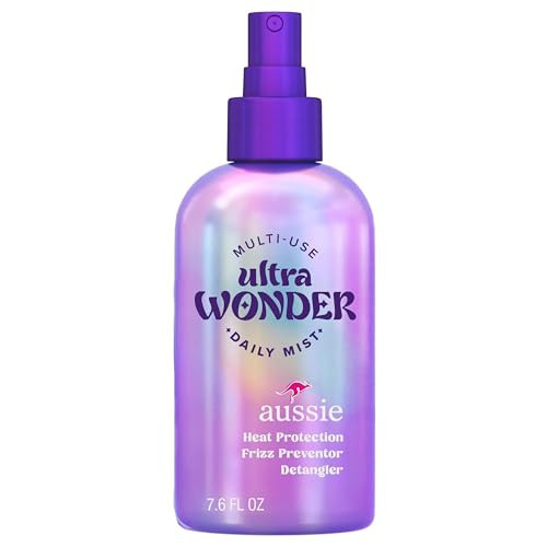 Aussie Ultra Wonder Daily Mist Lightweight Multi-Use Detangler, silicone-free, for All Hair Types and Curls, 7.6oz | Amazon (US)