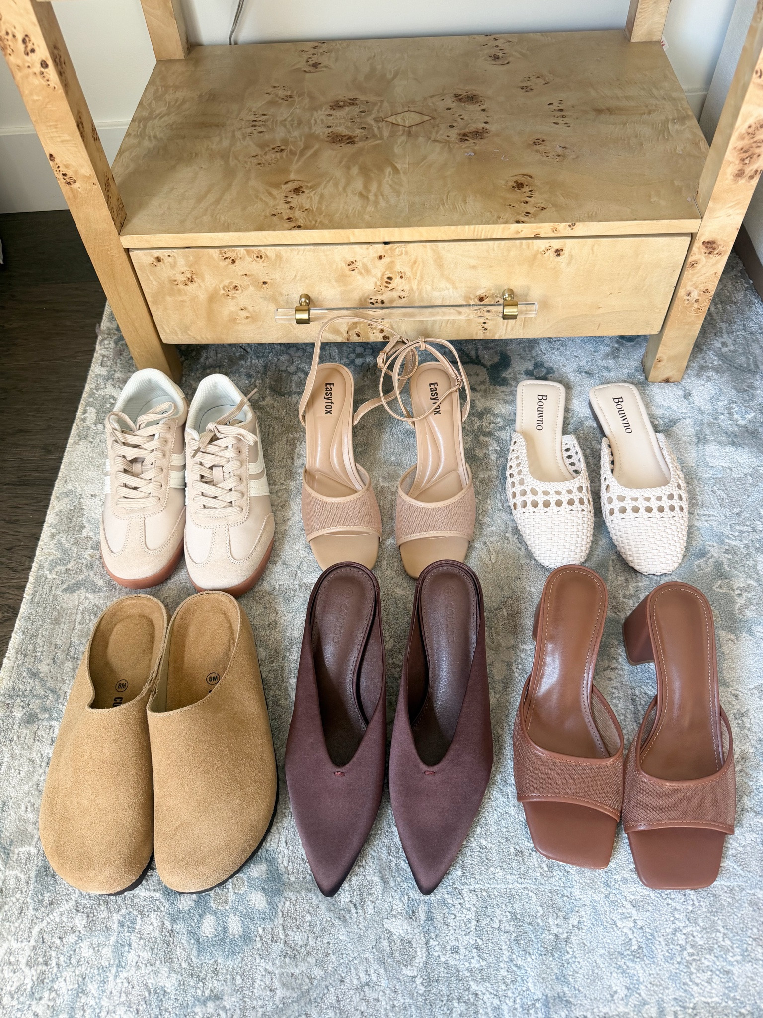 Amazon fall shoe haul // sneakers // mesh heel // mules // clogs