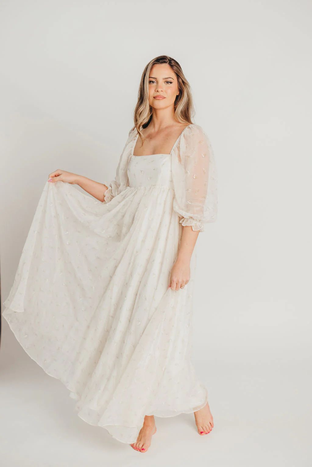 Mona Maxi Dress with Smocking in Butter Floral - Bump Friendly (S-3XL) | Worth Collective