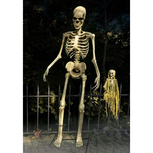 Animated 8 Foot Giant Skeleton Decoration | Walmart (US)