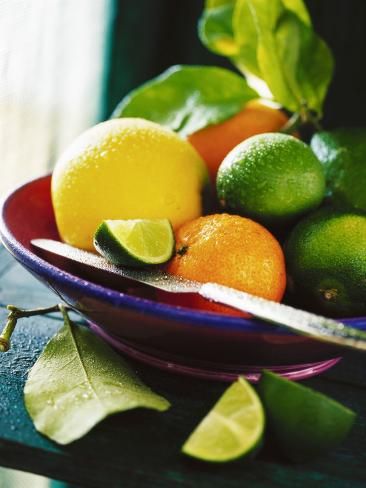 A Selection of Citrus Fruits in a Bowl | All Posters