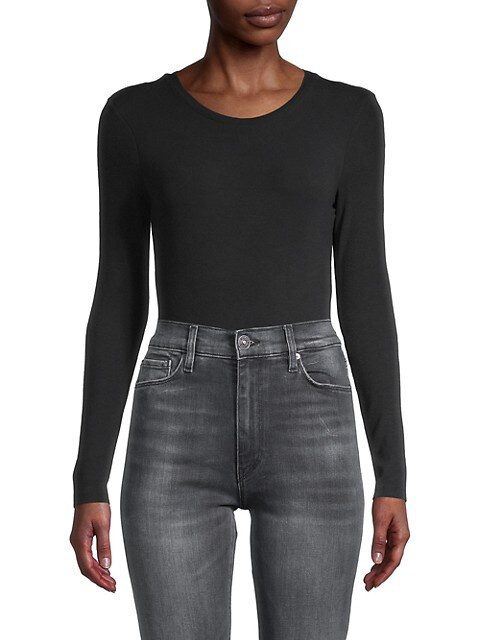 Crewneck Long-Sleeve Bodysuit | Saks Fifth Avenue OFF 5TH