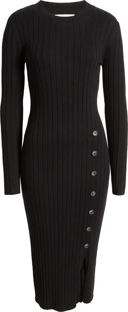 Open Edit Women's Button Sweater Midi Dress | Nordstrom | Nordstrom