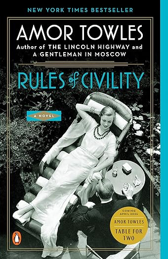 Rules of Civility: A Novel     Paperback – June 26, 2012 | Amazon (US)