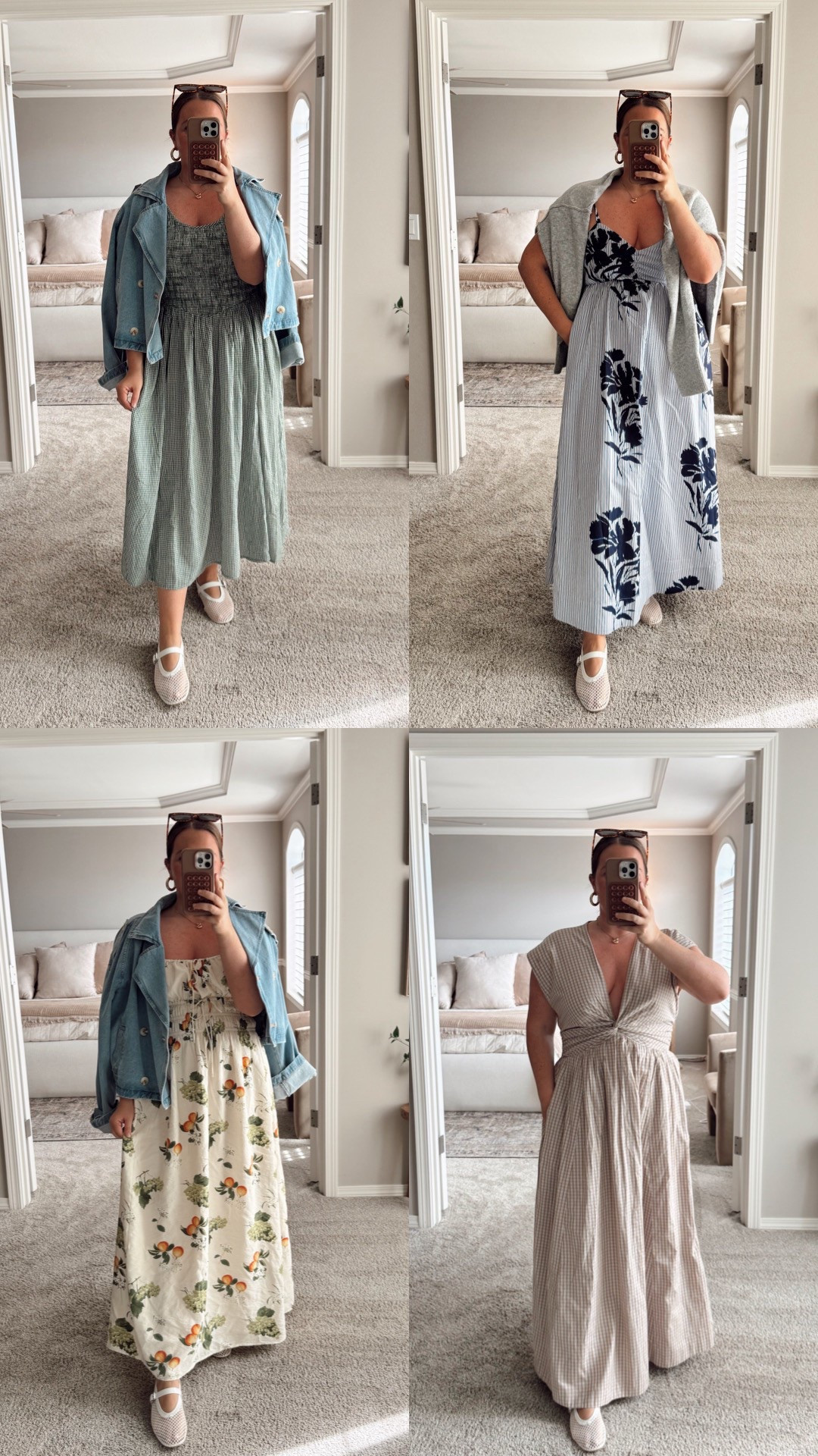 The best Spring Dresses! Would also be great for Easter or to wear to a wedding! 🫶🏻✨

Wearing a size Large in them all 

Size 12 | 5’4” | 180lbs 

#LTKStyleTip #LTKMidsize #LTKFindsUnder100