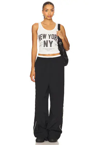 The Laundry Room Welcome To New York Rib Tank Top in White from Revolve.com | Revolve Clothing (Global)