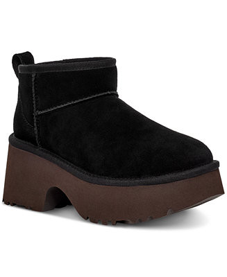 UGG® Women's Classic Ultra Mini New Heights Boots - Macy's | Macy's