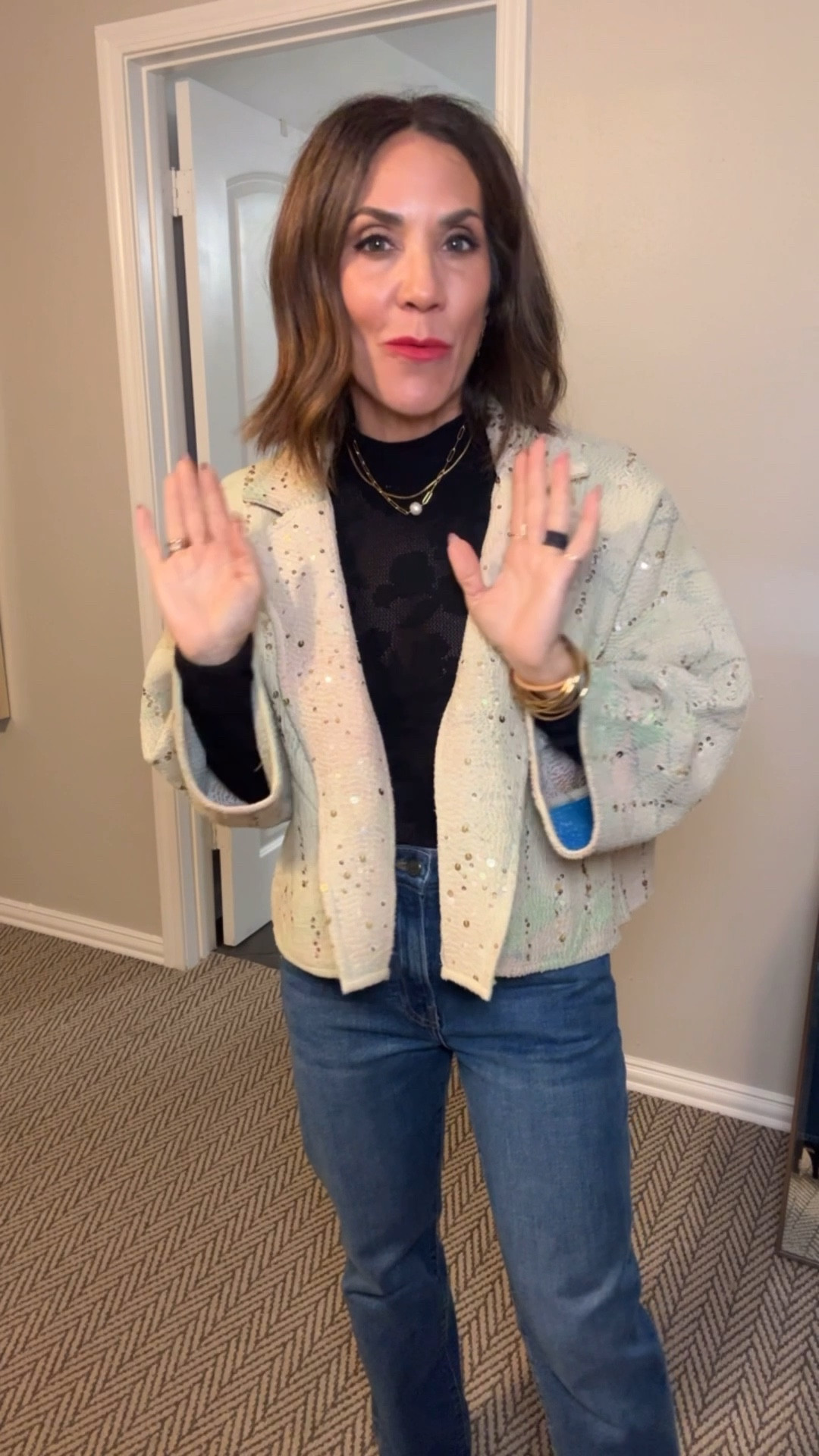 Dinner outfit 
Holiday 
Holiday party look 

#LTKootd #LTKdayinmylife #LTKgrwm