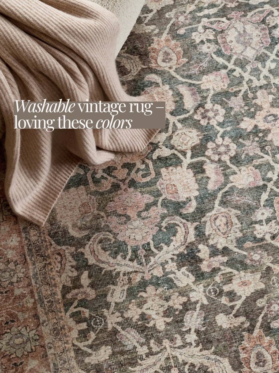 This washable rug is stunning!! Looks like a vintage hand knotted rug! 

#LTKSaleAlert #LTKHome