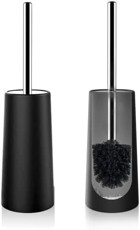 NileHome Toilet Brush, 2 Pack Toilet Bowl Brush and Holder Toilet Brushes for Bathroom with 304 S... | Amazon (US)
