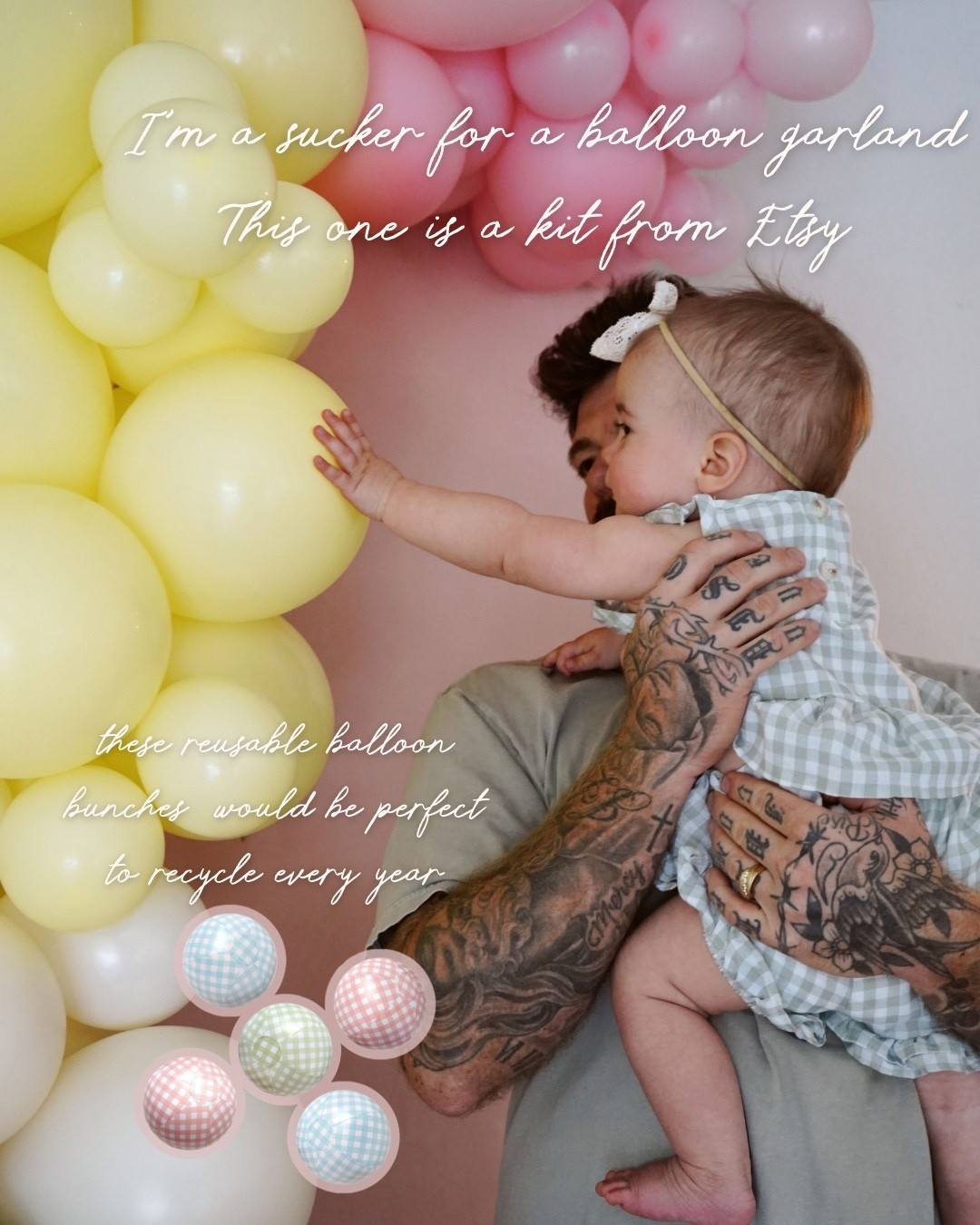 Birthday balloon garland 